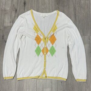 Vintage Escada Argyle Cardigan